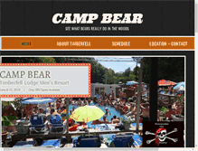 Tablet Screenshot of campbear.net